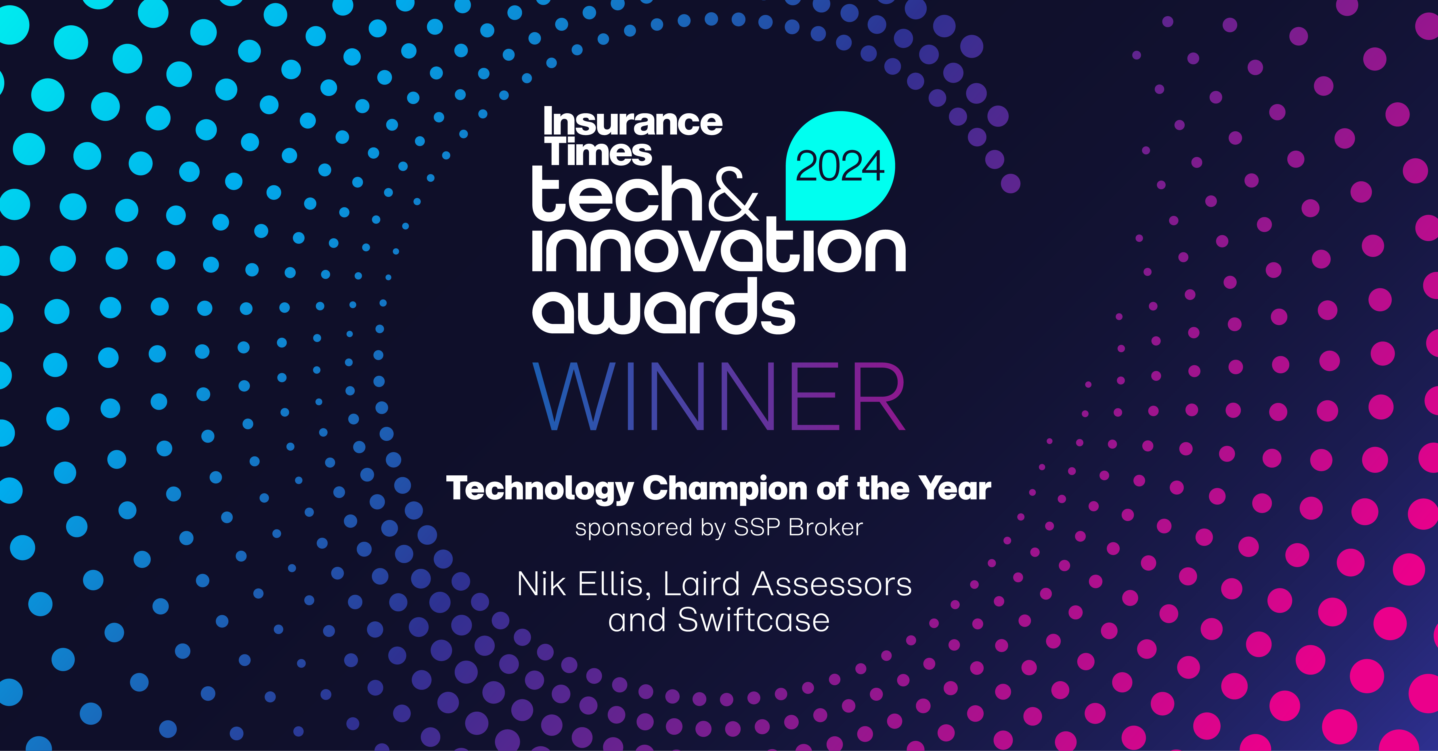 Nik Ellis wins Insurance Times Tech Champion